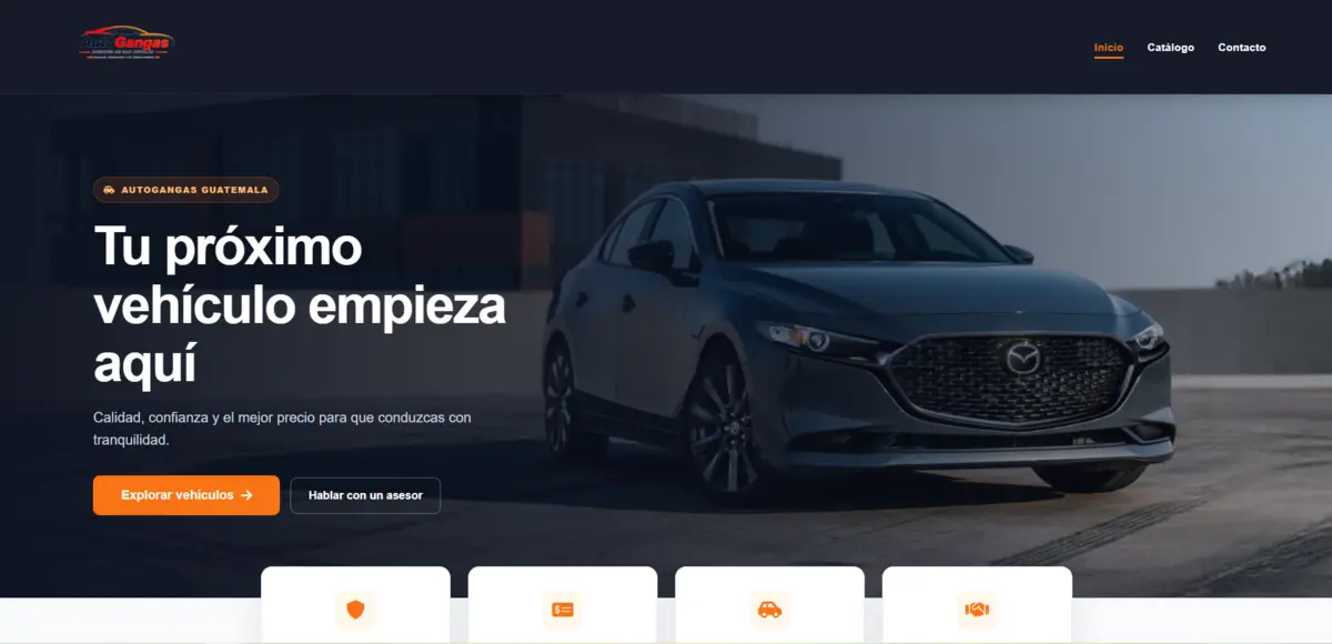 Vista previa de la página AutoGangas